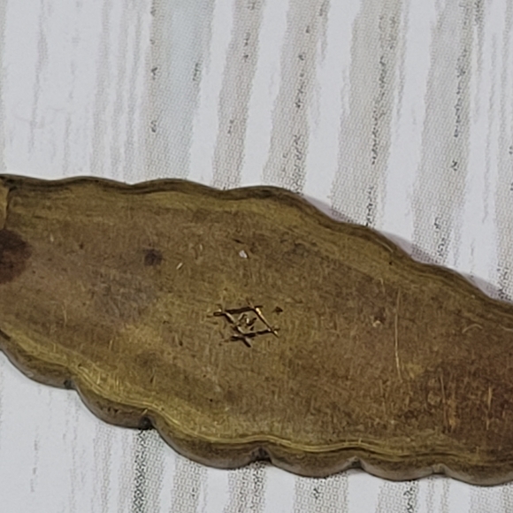 Vintage Damascene Brooch Bar Pin. - Picture 5 of 6